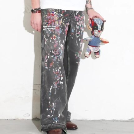 BWA Painter’s Hand-Beaded Double-Wide Trouser